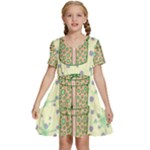 Purple Gifts On A Holy Night   Kids  Short Sleeve Tiered Mini Dress