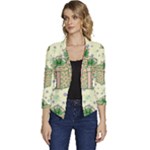 Purple Gifts On A Holy Night   Women s Casual 3/4 Sleeve Spring Jacket