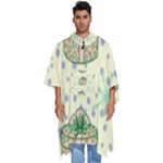 Purple Gifts On A Holy Night   Men s Hooded Rain Ponchos