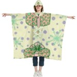 Purple Gifts On A Holy Night   Women s Hooded Rain Ponchos