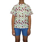 Warm Christmas  Kids  Short Sleeve Swimwear