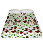 Warm Christmas  Fitted Sheet (Queen Size)