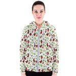 Warm Christmas  Women s Zipper Hoodie