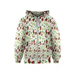 Warm Christmas  Kids  Zipper Hoodie