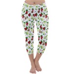 Warm Christmas  Capri Winter Leggings 