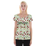 Warm Christmas  Cap Sleeve Top