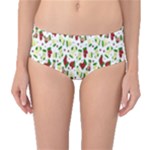 Warm Christmas  Mid-Waist Bikini Bottoms
