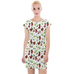 Warm Christmas  Cap Sleeve Bodycon Dress