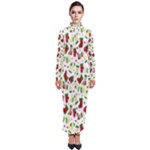 Warm Christmas  Turtleneck Maxi Dress
