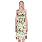 Warm Christmas  Midi Sleeveless Dress
