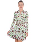 Warm Christmas  Long Sleeve Panel Dress