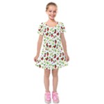 Warm Christmas  Kids  Short Sleeve Velvet Dress