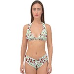 Warm Christmas  Double Strap Halter Bikini Set