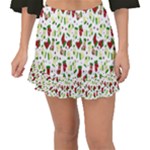 Warm Christmas  Fishtail Mini Chiffon Skirt