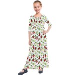 Warm Christmas  Kids  Quarter Sleeve Maxi Dress