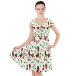 Warm Christmas  Cap Sleeve Midi Dress