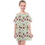 Warm Christmas  Kids  One Piece Chiffon Dress