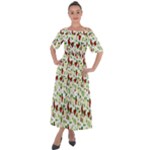 Warm Christmas  Shoulder Straps Boho Maxi Dress 