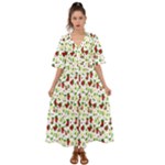 Warm Christmas  Kimono Sleeve Boho Dress