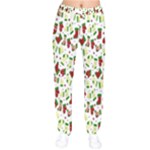 Warm Christmas  Women Velvet Drawstring Pants