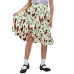 Warm Christmas  Kids  Ruffle Flared Wrap Midi Skirt
