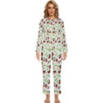 Warm Christmas  Womens  Long Sleeve Lightweight Pajamas Set