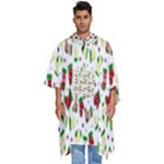 Warm Christmas  Men s Hooded Rain Ponchos