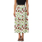 Warm Christmas  Classic Midi Chiffon Skirt