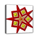 Pattern Tile Decorative Design Star Mini Canvas 6  x 6  (Stretched)