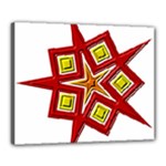 Pattern Tile Decorative Design Star Canvas 20  x 16  (Stretched)
