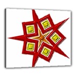Pattern Tile Decorative Design Star Canvas 24  x 20  (Stretched)