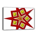 Pattern Tile Decorative Design Star Canvas 18  x 12  (Stretched)