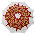 Pattern Tile Decorative Design Star Straight Umbrellas