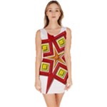 Pattern Tile Decorative Design Star Bodycon Dress