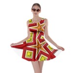 Pattern Tile Decorative Design Star Skater Dress