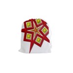 Pattern Tile Decorative Design Star Drawstring Pouch (Small)