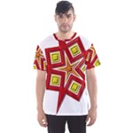 Pattern Tile Decorative Design Star Men s Sport Mesh T-Shirt