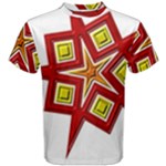 Pattern Tile Decorative Design Star Men s Cotton T-Shirt