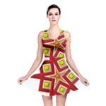 Pattern Tile Decorative Design Star Reversible Skater Dress