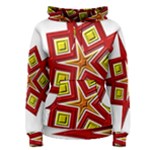 Pattern Tile Decorative Design Star Women s Pullover Hoodie