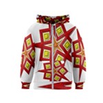 Pattern Tile Decorative Design Star Kids  Zipper Hoodie