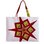 Pattern Tile Decorative Design Star Zipper Mini Tote Bag