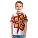 Pattern Tile Decorative Design Star Kids  Sport Mesh T-Shirt