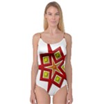Pattern Tile Decorative Design Star Camisole Leotard 