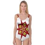 Pattern Tile Decorative Design Star Princess Tank Leotard 