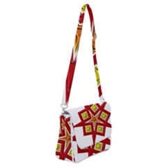 Shoulder Bag with Back Zipper 