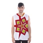 Pattern Tile Decorative Design Star Men s Basketball Tank Top