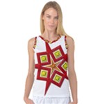 Pattern Tile Decorative Design Star Women s Basketball Tank Top