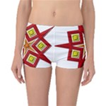 Pattern Tile Decorative Design Star Boyleg Bikini Bottoms