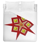 Pattern Tile Decorative Design Star Duvet Cover (Queen Size)